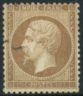 * N°21 10c Bistre, Signé Calves  - TB - 1862 Napoléon III.