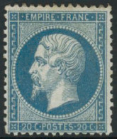 * N°22 20c Bleu - TB - 1862 Napoléon III