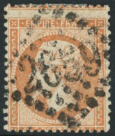 Obl. N°23 40c Orange Spectaculaire Piquage à Cheval - TB - 1862 Napoléon III