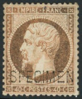 ** N°23d 40c Orange Surchargé Specimen - TB - 1862 Napoleon III