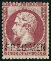 ** N°24d 80c Rose, Signé Brun - TB - 1862 Napoleone III