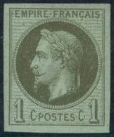 ** N°25c 1c Rothchild, Certif Cérès, RARE - TB - 1863-1870 Napoléon III. Laure