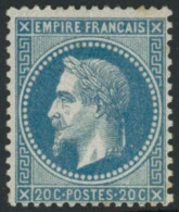 ** N°29B 20c Bleu, Type II Signé Calves - TB - 1863-1870 Napoleon III Gelauwerd