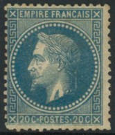 * N°29B 20c Bleu, Type II - TB - 1863-1870 Napoléon III Lauré