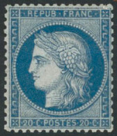 ** N°37 20c Bleu - TB - 1870 Asedio De Paris