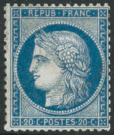 ** N°37 20c Bleu - TB - 1870 Assedio Di Parigi