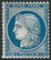 ** N°37 20c Bleu - TB - 1870 Siège De Paris