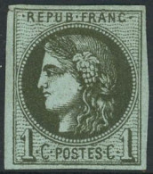 ** N°39Aa 1c Olive Foncé, R1 - TB - 1870 Bordeaux Printing