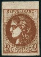 ** N°40Bd 2c Brun-rouge Foncé, R2 - TB - 1870 Emissione Di Bordeaux