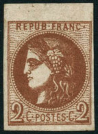 ** N°40Bd 2c Brun-rouge Foncé, R2 - TB - 1870 Emission De Bordeaux