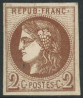 ** N°40Bg 2c Chocolat R2 - TB - 1870 Ausgabe Bordeaux