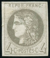 * N°41B 4c Gris R2 - TB - 1870 Ausgabe Bordeaux