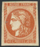 ** N°48 40c Orange - TB - 1870 Ausgabe Bordeaux