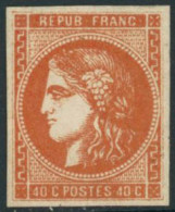 ** N°48 40c Orange - TB - 1870 Ausgabe Bordeaux