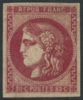 * N°49 80c Rose - TB - 1870 Emissione Di Bordeaux