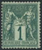 * N°61 1c Vert - TB - 1876-1878 Sage (Tipo I)