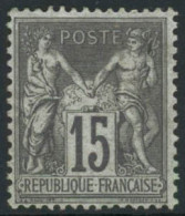 * N°77 15c Gris - TB - 1876-1898 Sage (Type II)