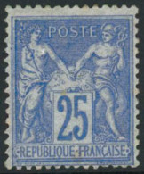 ** N°78 25c Outremer, Infime Trâce De Charnière - TB - 1876-1898 Sage (Type II)