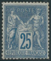 ** N°79 25c Bleu, Signé Calves - TB - 1876-1898 Sage (Type II)