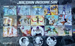 Indonesia 2019, Cartoon Heroes - Jagoan Indonesia, MNH Sheetlet - Indonésie
