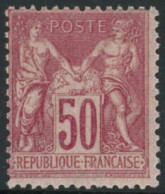 * N°104 50c Rose - TB - 1898-1900 Sage (Type III)