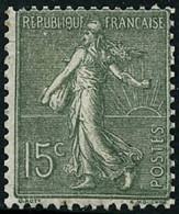* N°130F 15c Vert-gris, Type VI RARE - TB - Other & Unclassified