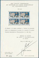 ** N°1451 0,60F Centenaire De L'UIT, Bloc Spécial  RARE - TB - Autres & Non Classés