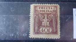 POLOGNE YVERT N° 165 SANS COLLE - Neufs