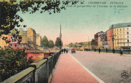 FRANCE - Courbevoie - Puteaux - Le Pont Et Perspective De L'avenue De La Défense - Colorisé - Carte Postale Ancienne - Courbevoie