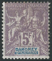 ** N°17 5F Violet-terne S/gris - TB - Other & Unclassified