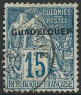 Obl. N°19d 15c Bleu, GUADELOUEP - TB - Sonstige & Ohne Zuordnung