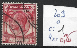 MALACCA 209 Oblitéré Côte 1 € - Malacca