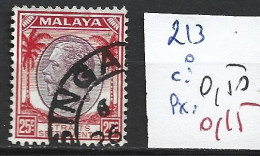 MALACCA 213 Oblitéré Côte 0.50 € - Malacca