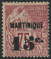 ** N°18 15c Sur 75c Rose - TB - Other & Unclassified