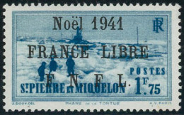 ** N°225A 1F75 Bleu-clair (surcharge Noire) RARE - TB - Other & Unclassified