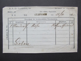 Formular Stainach - Leoben Staynach 1860   // D*58595 - ...-1850 Voorfilatelie