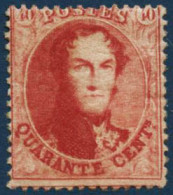 ** N°16B 40c Rouge, Dent 14 1/2 - TB - Other & Unclassified