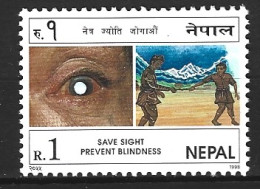 NEPAL. N°641 De 1998. Cécité. - Handicaps