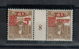 Tunisie  - 1 Millésimes  Taxe Douane ( 1918 ) 1 Timbre Maque 5F N°52/52a - Portomarken