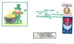 USA. Irish Spring Festival. Ville D' Ireland En West-Virginia. Lettre Adressée En Floride - Other & Unclassified