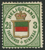 * N°16 3pf Vert, Jaune Et Rose - TB - Heligoland (1867-1890)