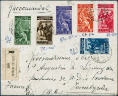 Lettre N°66/71 La Série S/lettre Recom, Avec Cachet D'arrivée Au Verso, RARE - TB - Altri & Non Classificati