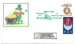 City Of IRELAND. Irish Spring Festival. Saint Patrick West-Virginia.lettre Adressée En Floride - Lettres & Documents