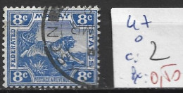 MAKAISIE 47 Oblitéré Côte 2 € - Federated Malay States