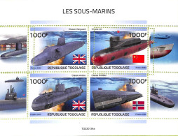 A9708 - TOGOLAISE - ERROR MISPERF Stamp Sheet - 2022 - Submarines - Submarinos