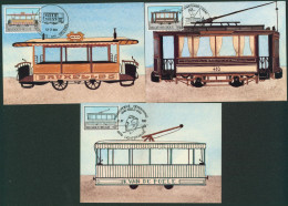 Carte-maximum (CM) - Tram, Trolley (locomotive) N°2079/81 - 1981-1990