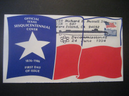 Vereinigte Staaten 1994- Beleg USS Richard B. Russell Sta SSN - 687 - Cartas & Documentos