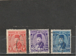 EGYPTE    1914-46  Y.T. N° 223  à  232  Incomplet  Oblitéré - Used Stamps