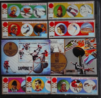 GUINEA ECUATORIA - OLIMPIADAS DE INVIERNO SAPPORO 1972 HOMENAJE A LOS VENCEDORES EN ANTERIORES OLIMPIADAS MNH. - Winter 1972: Sapporo