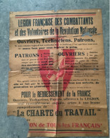 AFFICHE ANCIENNE GUERRE LÉGION COMBATTANTS 1941 WAR - Afiches